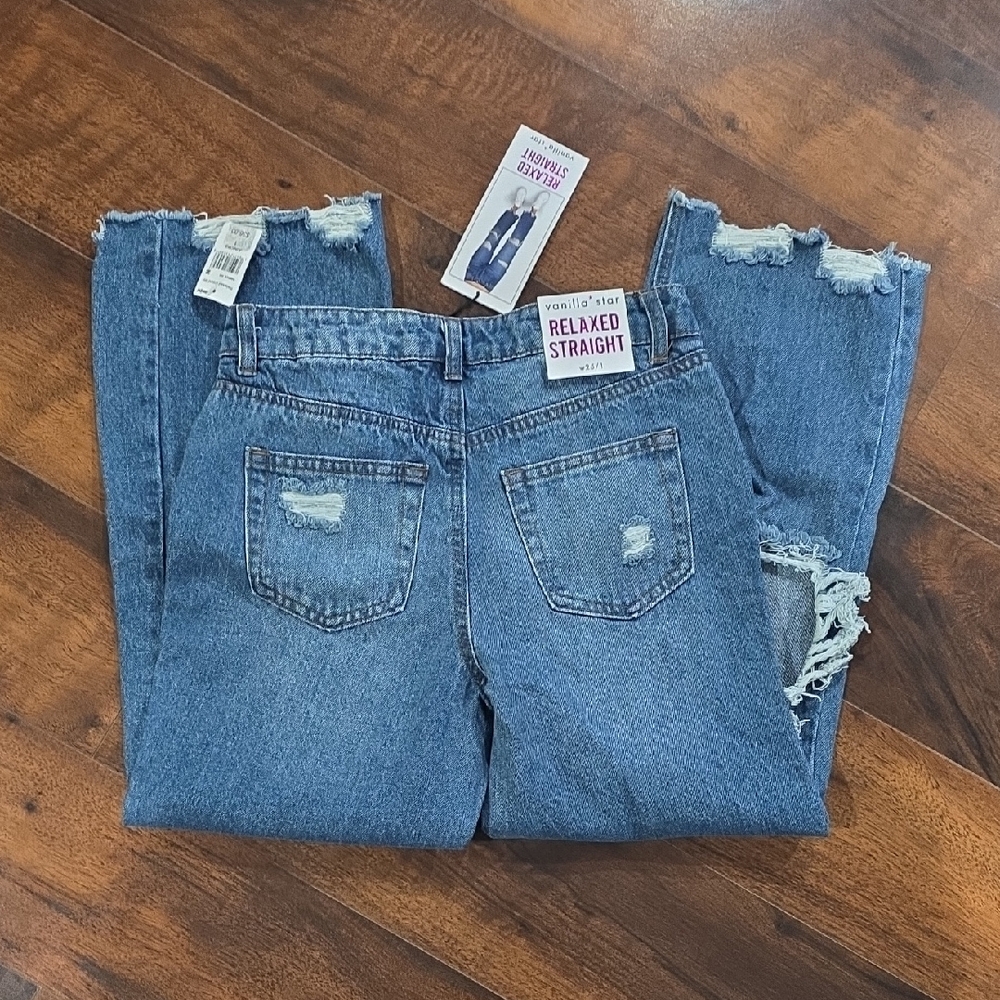 NWT Vanilla Star Relaxed Straight Jeans Size 1
